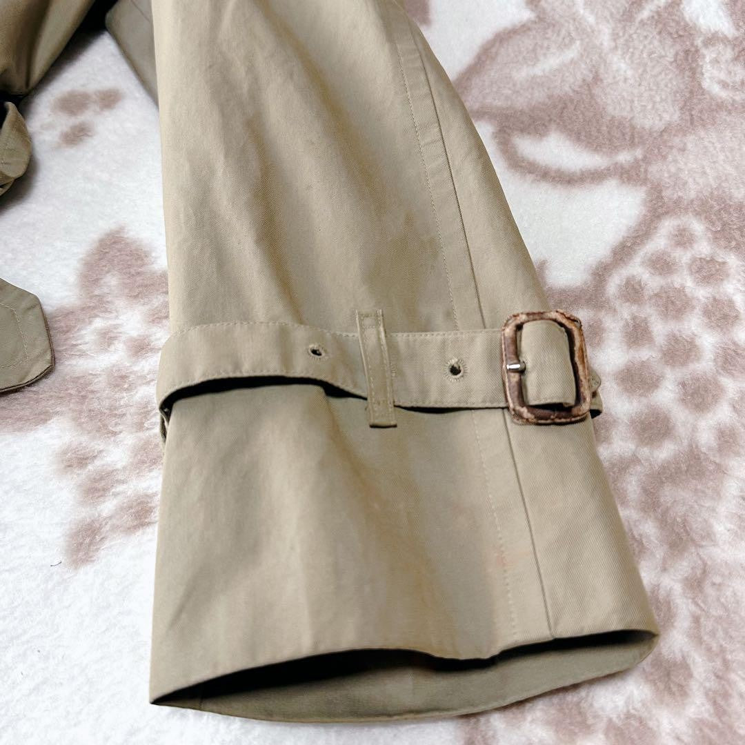BURBERRYS Coat Nova Check FREE SIZE Beige Authentic