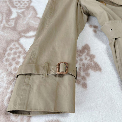 BURBERRYS Coat Nova Check FREE SIZE Beige Authentic