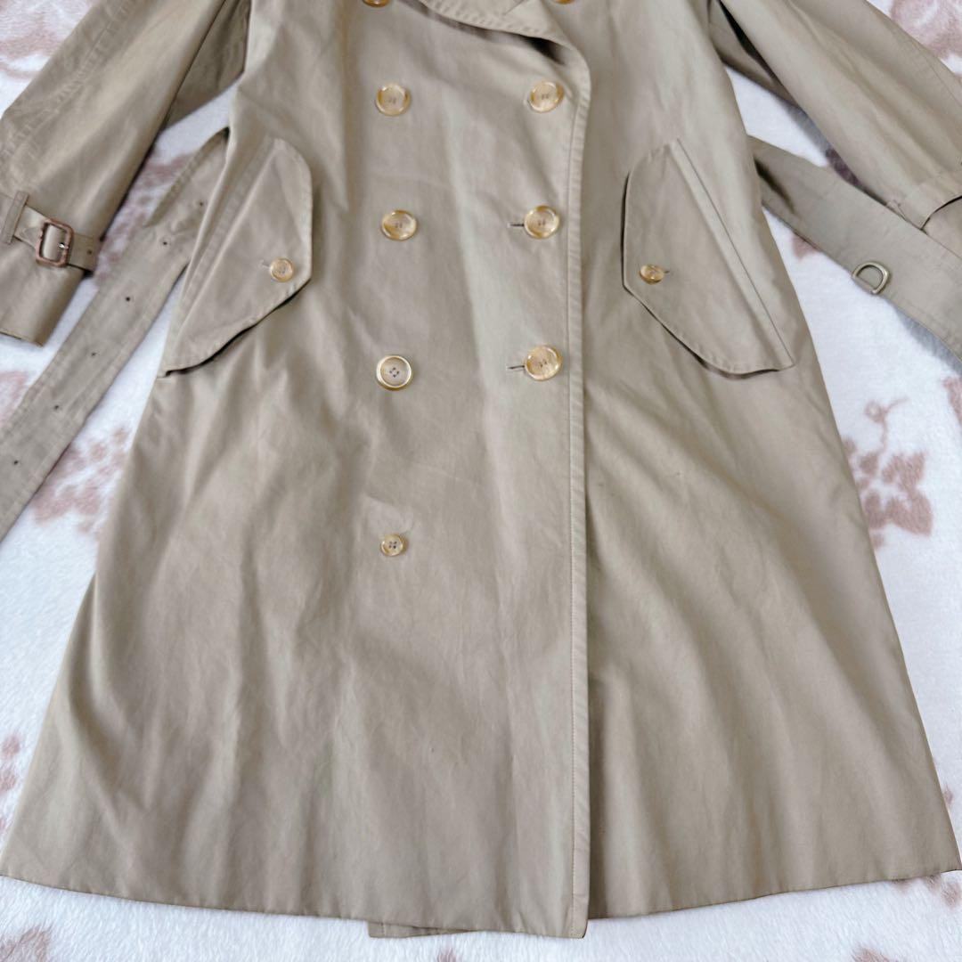 BURBERRYS Coat Nova Check FREE SIZE Beige Authentic