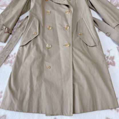 BURBERRYS Coat Nova Check FREE SIZE Beige Authentic