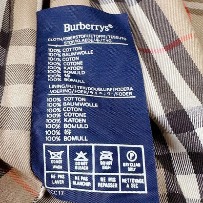 BURBERRYS Coat Nova Check FREE SIZE Beige Authentic