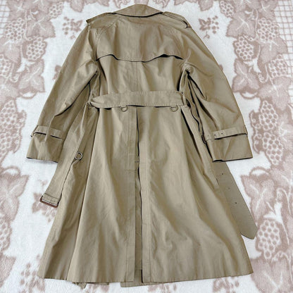 BURBERRYS Coat Nova Check FREE SIZE Beige Authentic