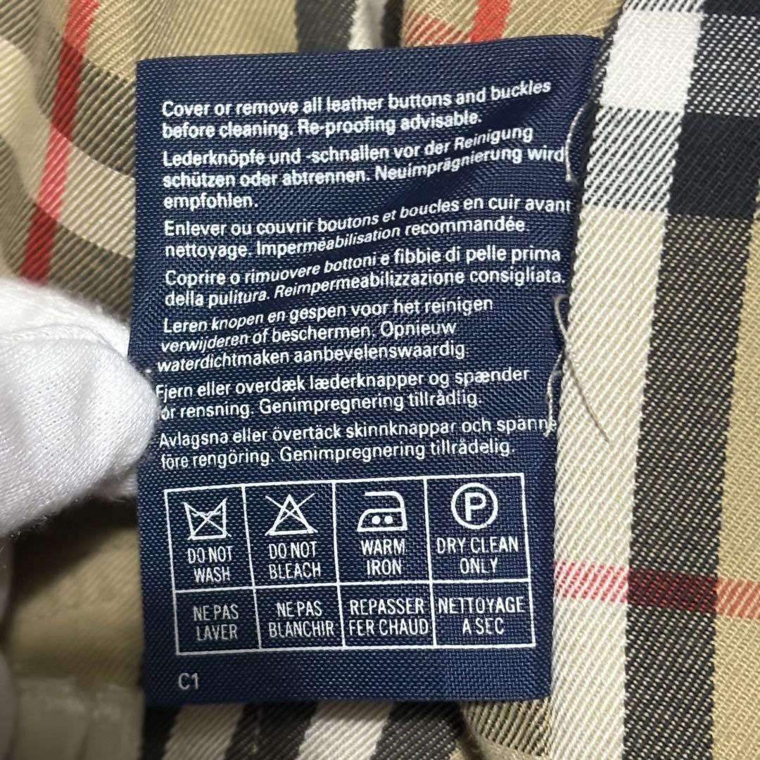BURBERRYS Coat Nova Check Asian fit XL US size L Beige Authentic