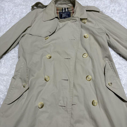 BURBERRYS Coat Nova Check Asian fit XL US size L Beige Authentic
