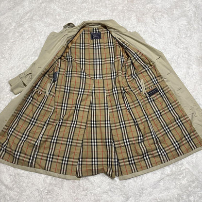 BURBERRYS Coat Nova Check Asian fit XL US size L Beige Authentic