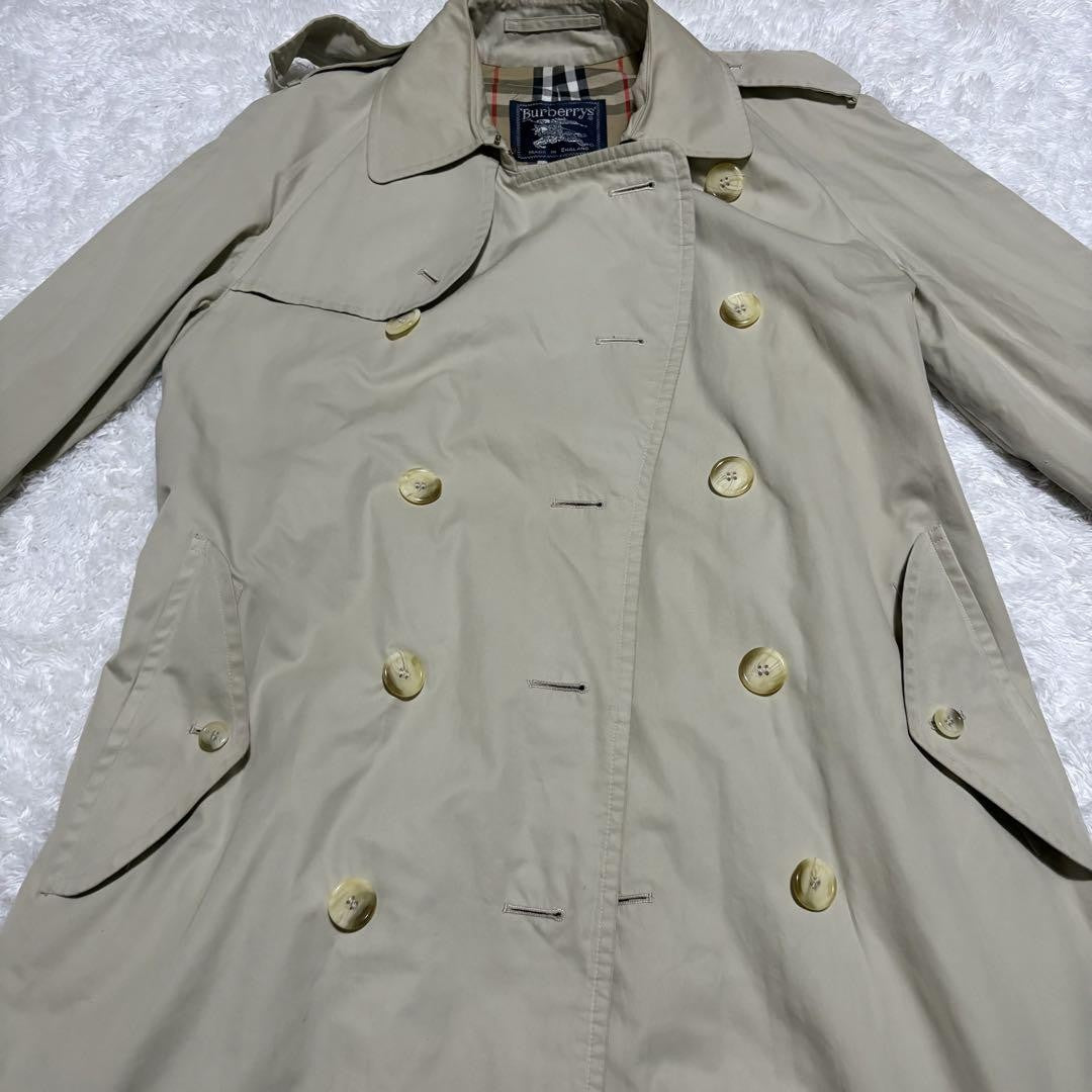 BURBERRYS Coat Nova Check Asian fit XL US size L Beige Authentic