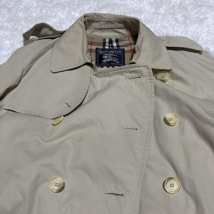BURBERRYS Coat Nova Check Asian fit XL US size L Beige Authentic
