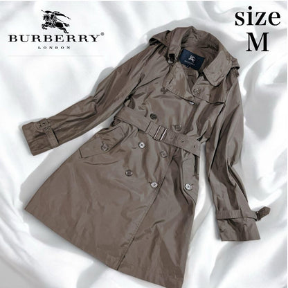 BURBERRY LONDON Coat 2way Asian fit M 38 US size S Brown Authentic