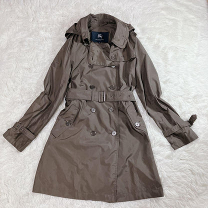 BURBERRY LONDON Coat 2way Asian fit M 38 US size S Brown Authentic