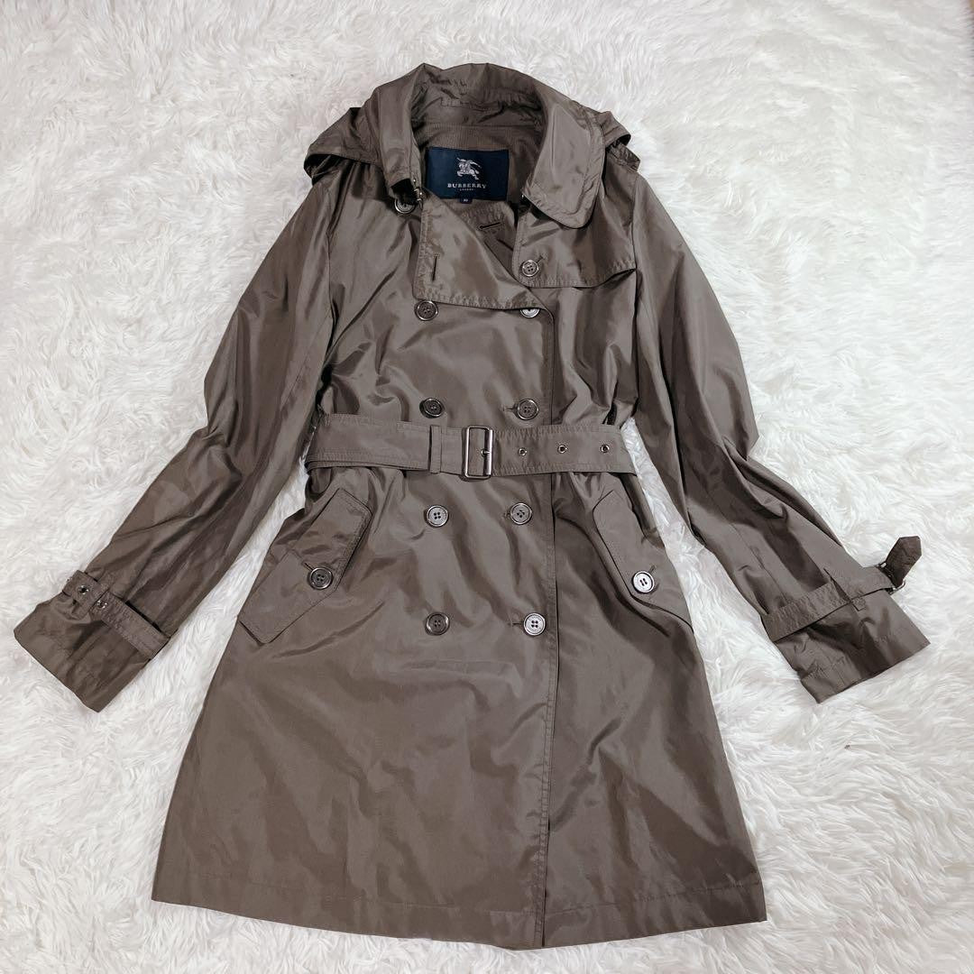 BURBERRY LONDON Coat 2way Asian fit M 38 US size S Brown Authentic