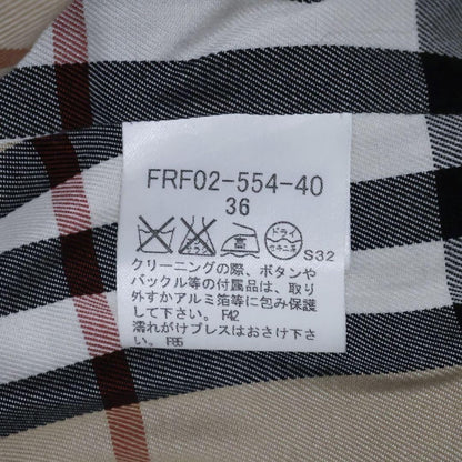 BURBERRY BLUE LABEL Coat Nova Check Asian fit S US size XS Beige Authentic