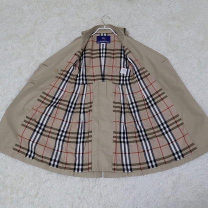 BURBERRY BLUE LABEL Coat Nova Check Asian fit S US size XS Beige Authentic