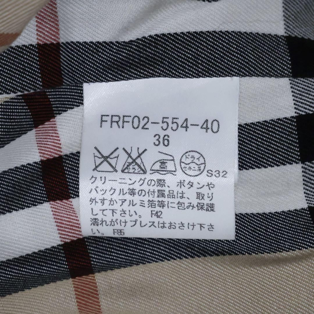 BURBERRY BLUE LABEL Coat Nova Check Asian fit S US size XS Beige Authentic