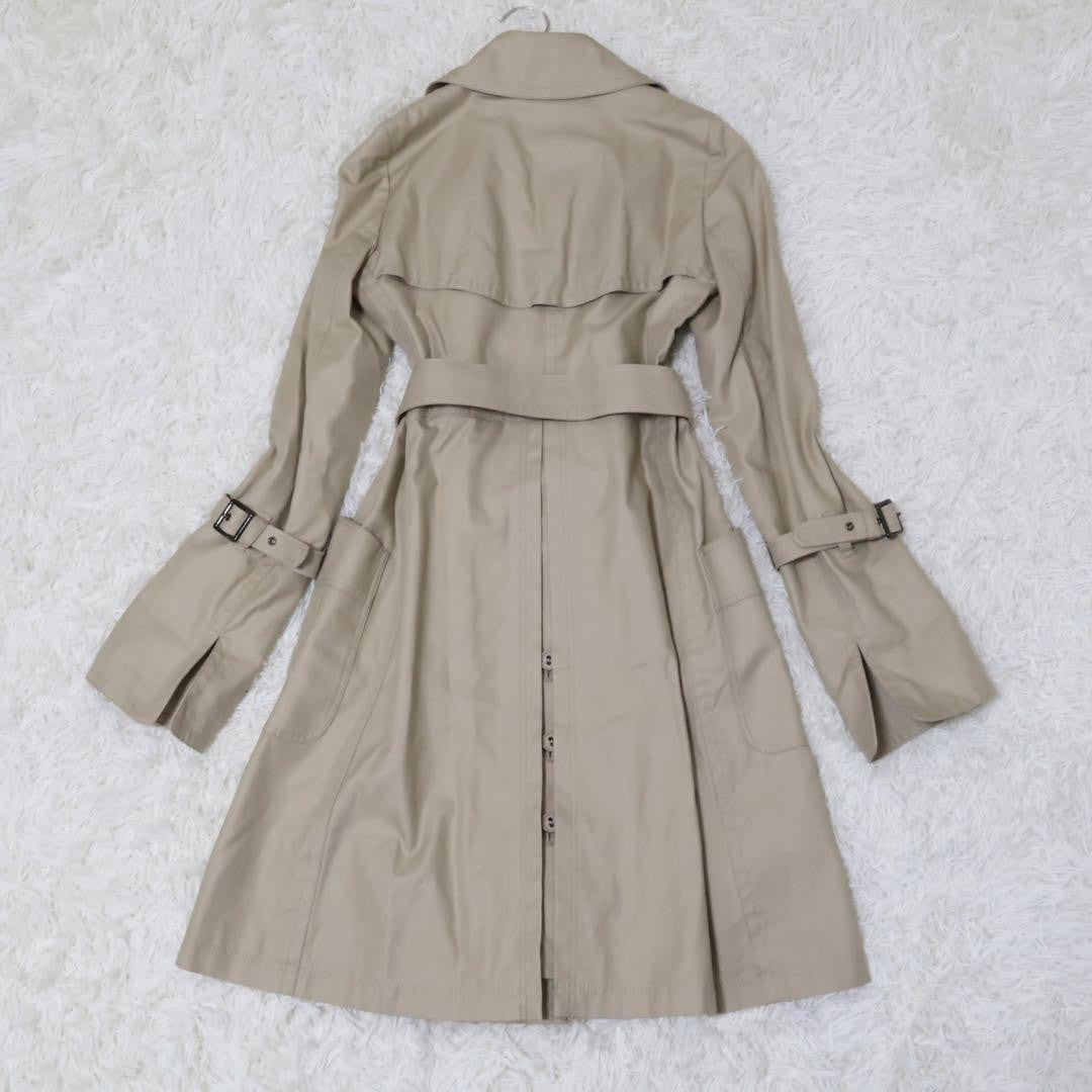BURBERRY BLUE LABEL Coat Nova Check Asian fit S US size XS Beige Authentic