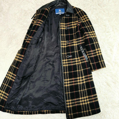 BURBERRY BLUE LABEL Coat Nova Check Asian fit M 38 US size S Black Beige Red