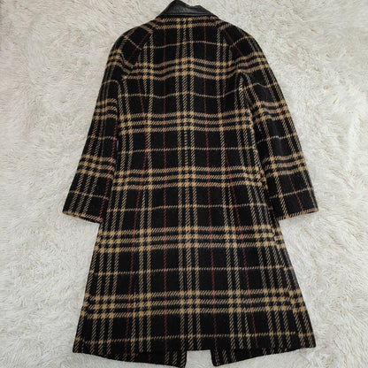 BURBERRY BLUE LABEL Coat Nova Check Asian fit M 38 US size S Black Beige Red