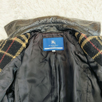 BURBERRY BLUE LABEL Coat Nova Check Asian fit M 38 US size S Black Beige Red