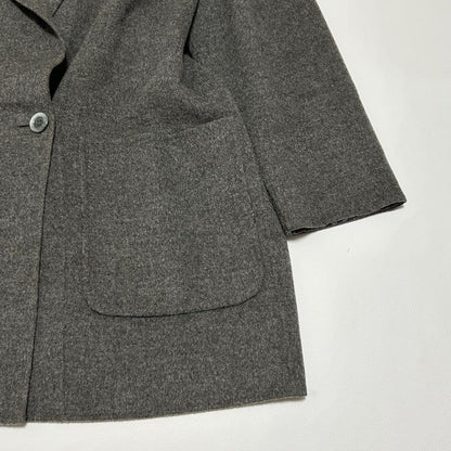 BURBERRY Double-faced Coat Nova Check Asian fit 2XL US size XL Gray Authentic