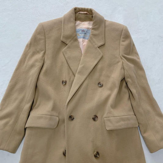 Aquascutum Chester Coat Asian fit L US size M Brown Authentic