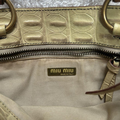 MIU MIU Hand Bag Tote Purse Authentic