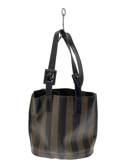 FENDI Hand Bag Tote Purse Pecan Leather Authentic