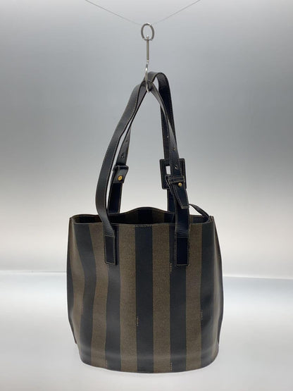 FENDI Hand Bag Tote Purse Pecan Leather Authentic