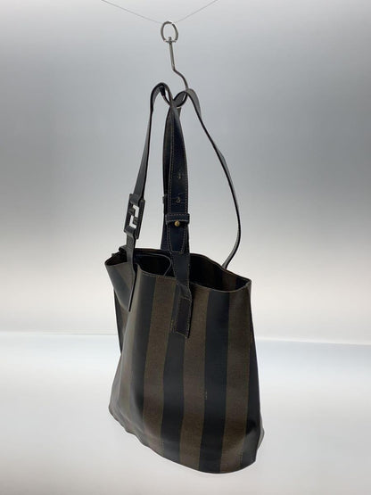 FENDI Hand Bag Tote Purse Pecan Leather Authentic