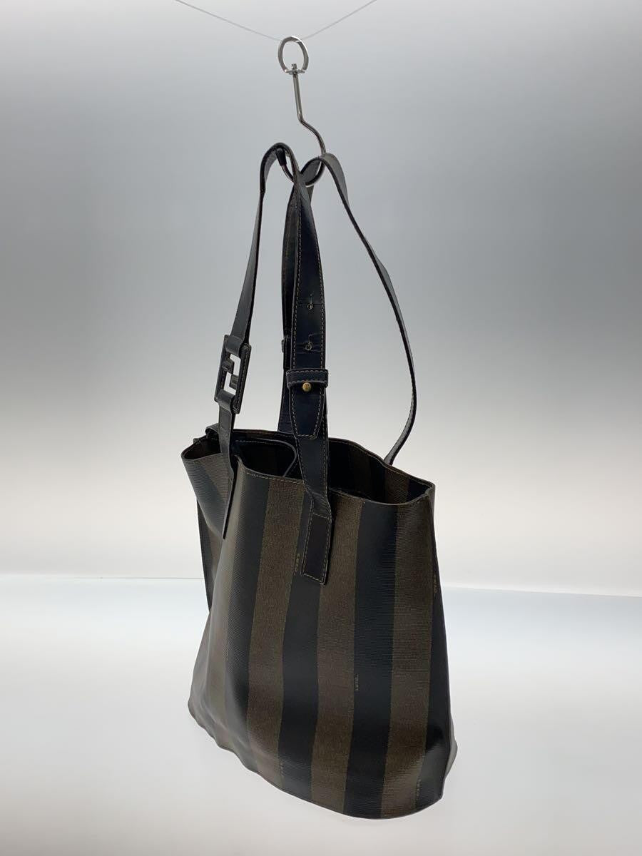 FENDI Hand Bag Tote Purse Pecan Leather Authentic
