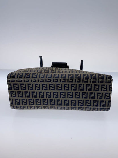FENDI Hand Bag Tote Purse FF Zucchino Canvas Authentic
