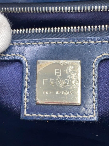 FENDI Hand Bag Tote Purse FF Zucchino Canvas Authentic