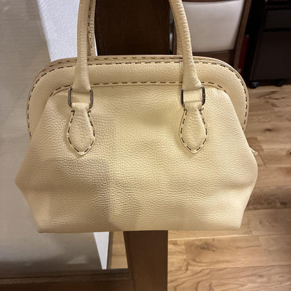 FENDI Hand Bag Tote Purse Selleria Authentic
