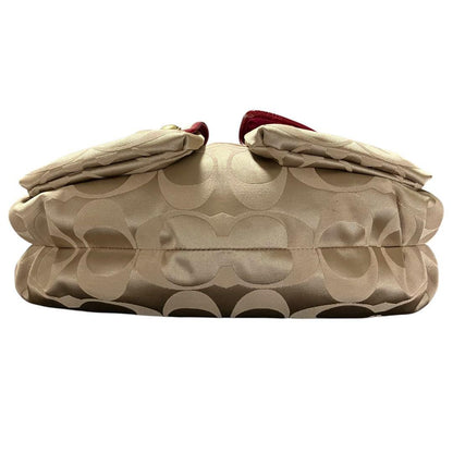 COACH Hand Shoulder Bag Tote Purse 2way Signature Poppy 14570 Authentic