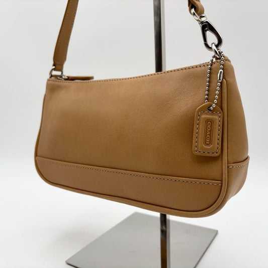 COACH Shoulder Bag Purse 7785 Leather Brown Authentic