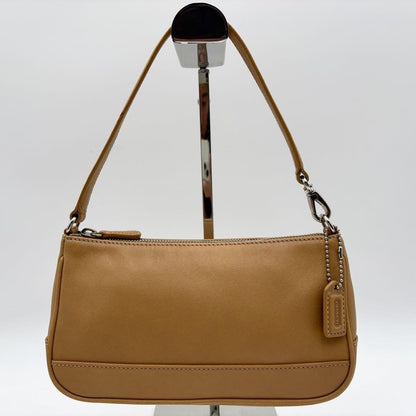 COACH Shoulder Bag Purse 7785 Leather Brown Authentic
