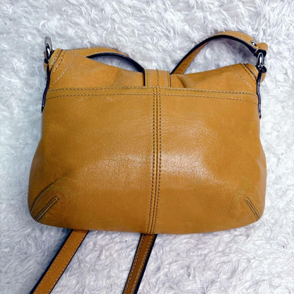 COACH Shoulder Bag Purse Soho Leather Yellow Authentic