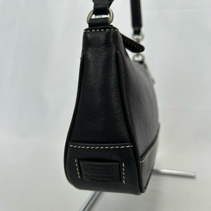 COACH Hand Shoulder Bag Tote Purse Soho Leather Dark Brown Authentic