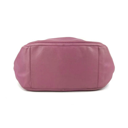 COACH Shoulder Bag Purse Turn Lock 13412 Leather Pink Authentic