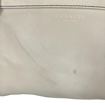 COACH Hand Shoulder Bag Tote Purse 2way 21543 Tweed Leather Multicolor Authentic