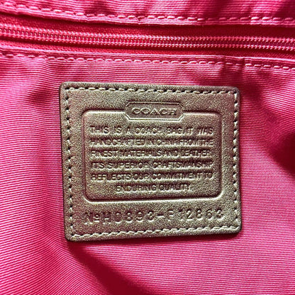 COACH Shoulder Bag Purse Signature Patchwork Pink Authentic