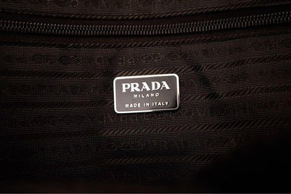 PRADA Hand Bag Tote Purse Wool Authentic