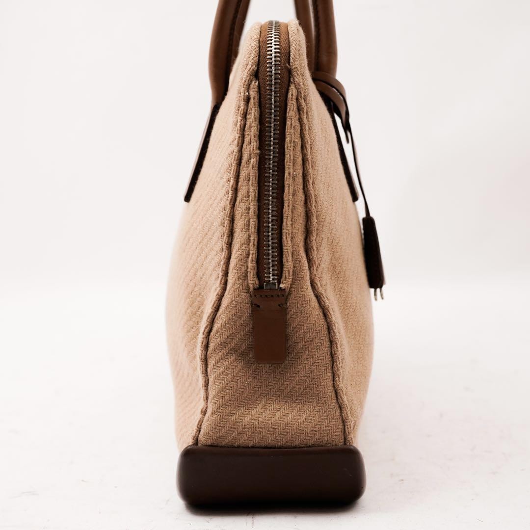 PRADA Hand Bag Tote Purse Wool Authentic