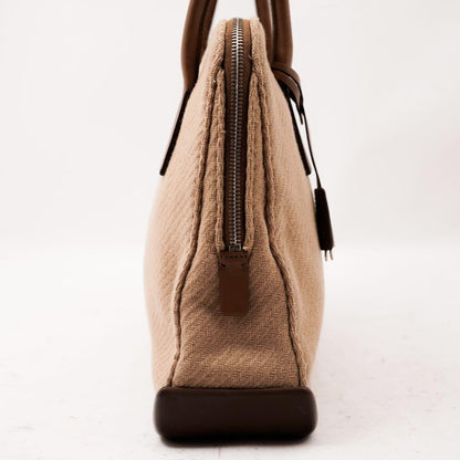 PRADA Hand Bag Tote Purse Wool Authentic