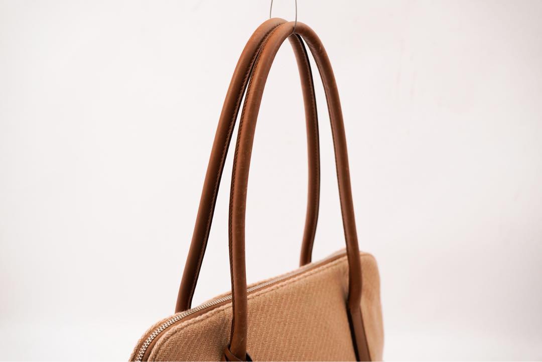 PRADA Hand Bag Tote Purse Wool Authentic