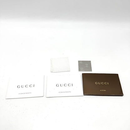 GUCCI Mini Boston Hand Bag Tote Purse GG PVC Leather Silver Authentic