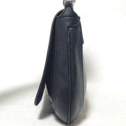 GUCCI Hand Bag Tote Purse Chain Leather Black Authentic