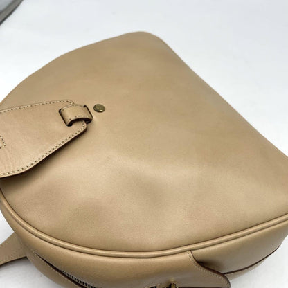 GUCCI Hand Shoulder Bag Tote Purse 2way Leather Beige Authentic