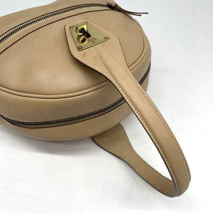 GUCCI Hand Shoulder Bag Tote Purse 2way Leather Beige Authentic