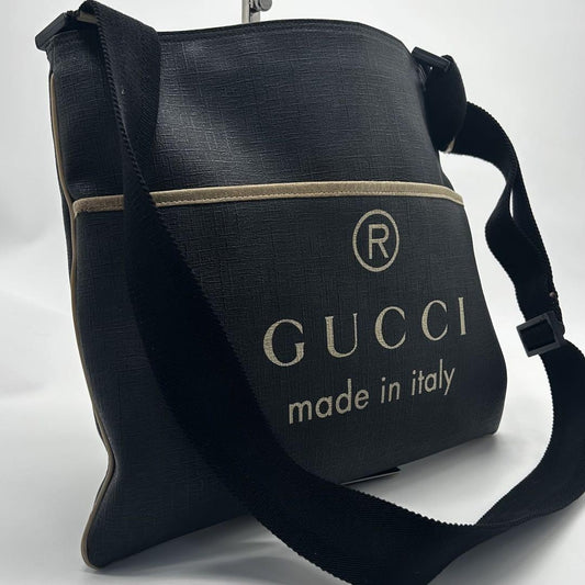 GUCCI Shoulder Bag Purse PVC Leather Authentic