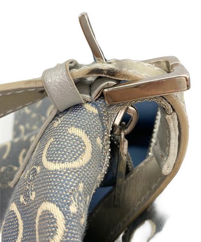 CELINE Shoulder Bag Purse C Macadam Gray Authentic