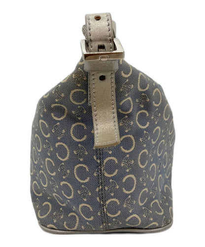CELINE Shoulder Bag Purse C Macadam Gray Authentic